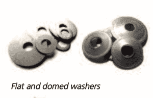 flat and domed washers
